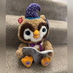 Cuddle Barn “Octavius The Storytelling Owl” Talking Stuffed Wizard Toy NWT